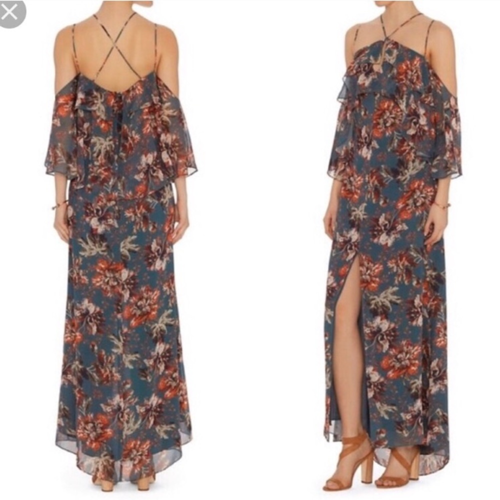 Intermix Aubrey floral cold shoulder dress
